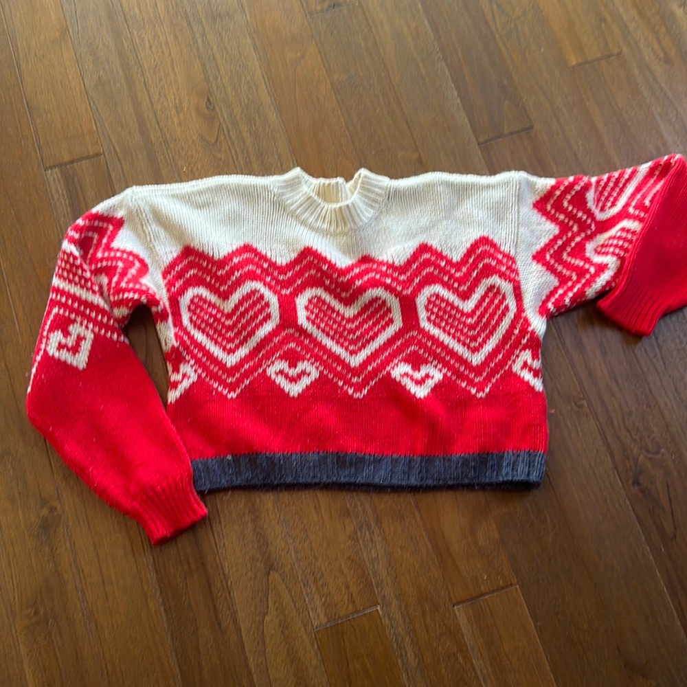 Free people heart sweater